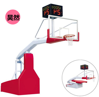 豪華型手動遙控液壓籃球架(計(jì)時(shí),24秒另配)